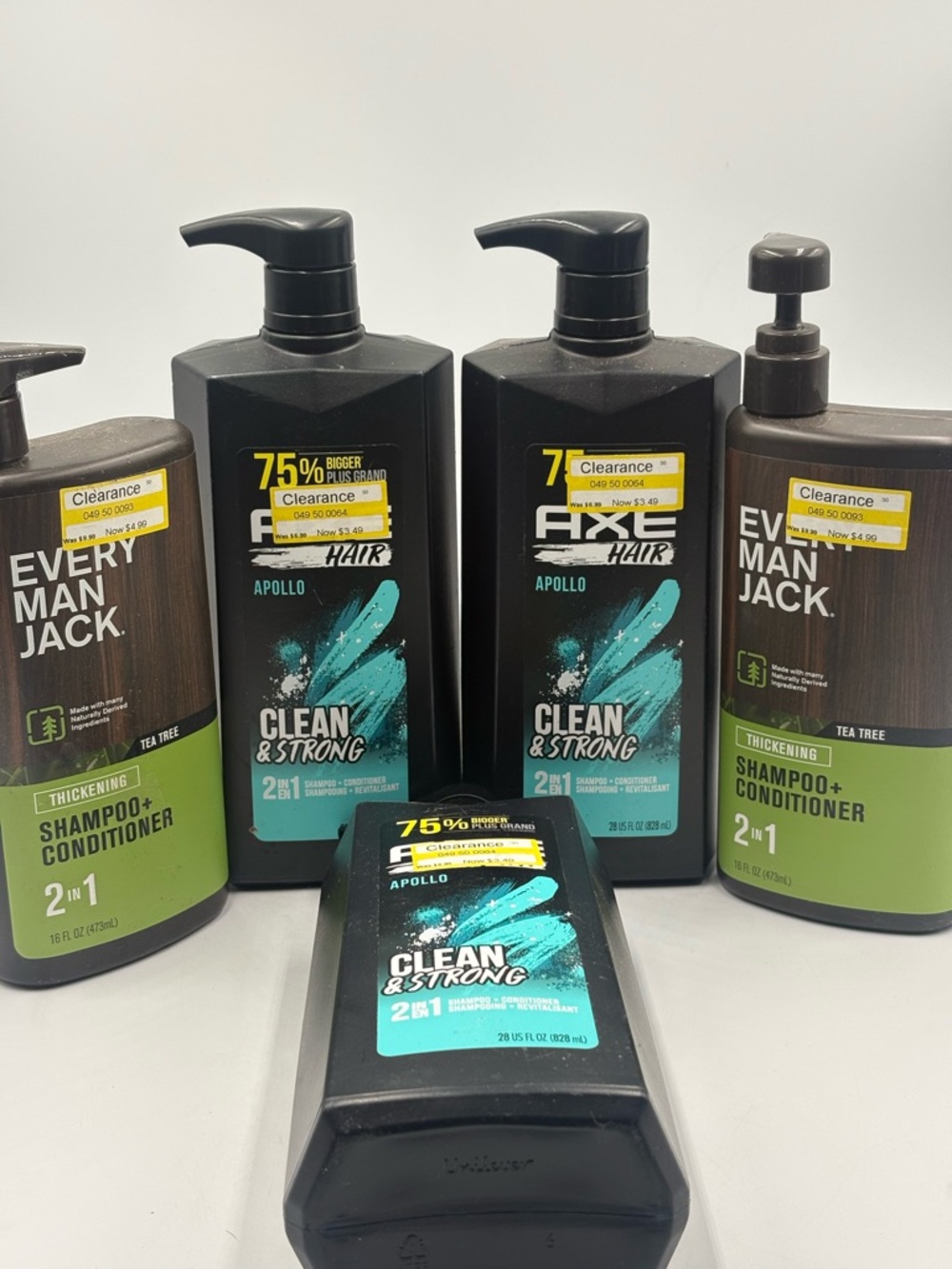Axe & Every Man Jack Shampoo 2-in-1 Lot